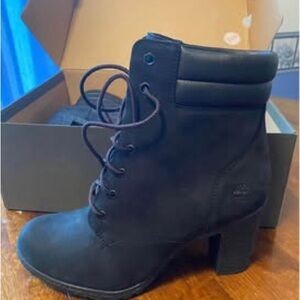 Timberland Women's Black Lace Up Boots